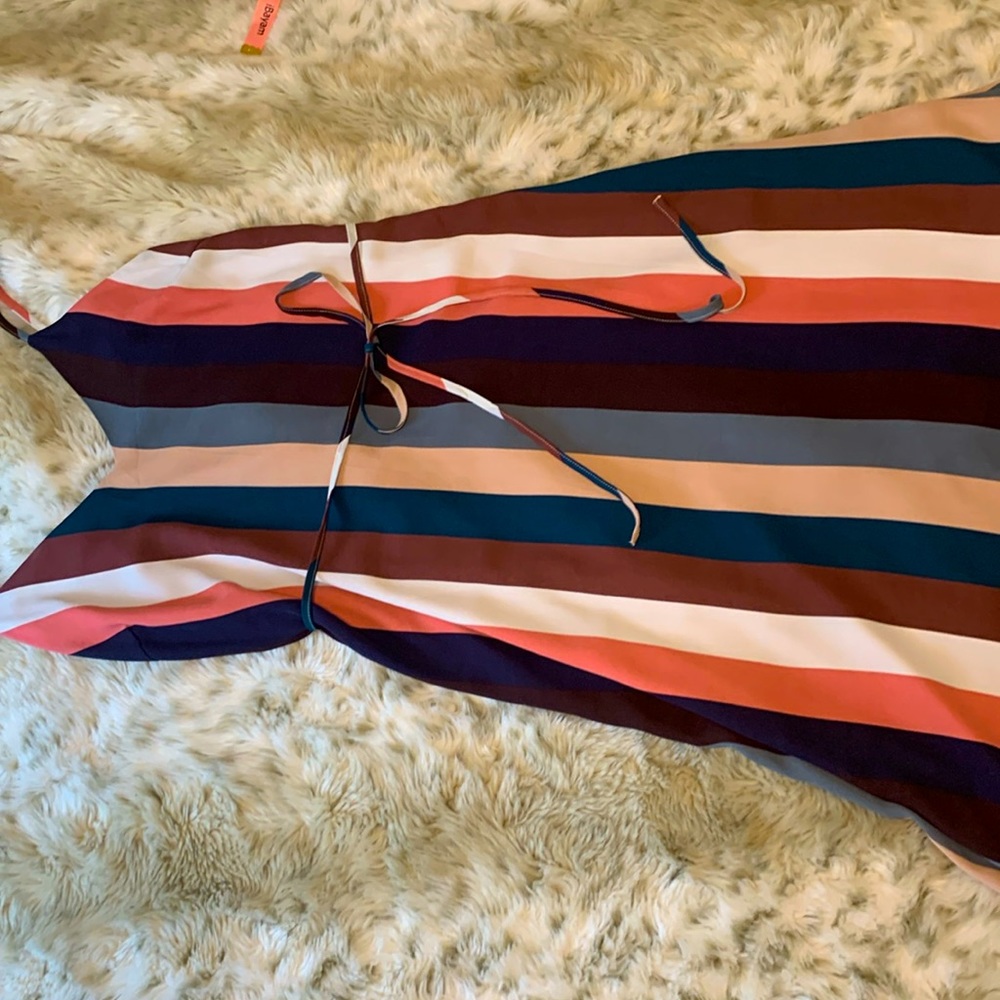 Lulu’s pink striped summer dress size L